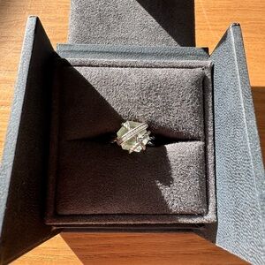 Authentic David Yurman Cable Wrap Prasiolite Ring